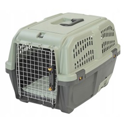 MPS TRANSPORTER DLA ZWIERZĄT CAT TRAVEL BPA FREE szary z kuwetą dla kota 60x40x39cm do 24 kg