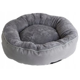 Legowisko dla zwierząt domowych COMFYROUND okrągłe, eleganckie i przytulne ciemny szary M 56x56x13cm do 6 kg UNIQ PETS