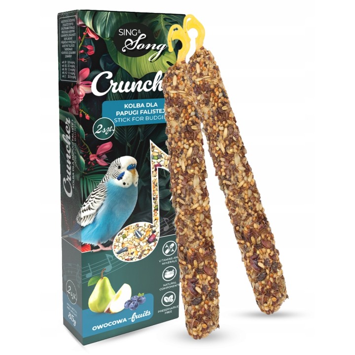 SING&SONG CRUNCHER przysmak dla papużki falistej owocowy 85g