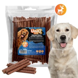UNIQ PETS PRZYSMAKI DLA PSA MEATY 500g paluszki z dziczyzny