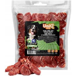 Miękkie smaczki dla psa kaczka dorsz naturalne przysmaki 500g Uniq Pets