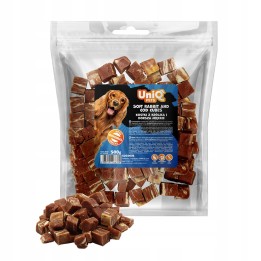 UNIQ PETS PRZYSMAKI DLA PSA CHEWY 500g kostki z królika i dorsza miękkie