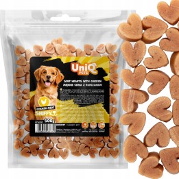 UNIQ PETS PRZYSMAKI DLA PSA SNIFFY 500g miękkie serca z kurczakiem