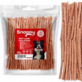 Paluszki z ryżem dla psa Miękkie przysmaki dla psa jagnięcina 500g SNAPPY