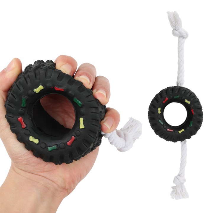 UNIQ PETS ZABAWKA DLA PSA ROPY opona na sznurku 36cm