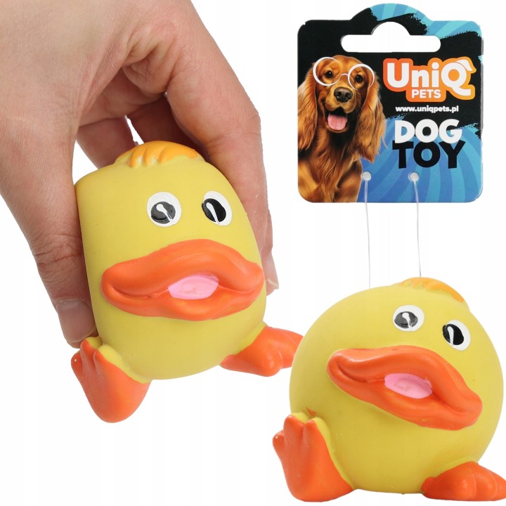 UNIQ PETS piłka dla psa kaczka zabawka piszcząca 6cm