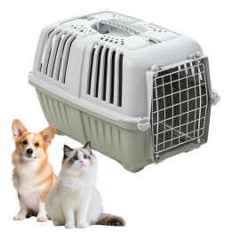 MPS PET TRANSPORTER DLA ZWIERZĄT FURFORT PRATIKO METAL 3 BPA FREE zielony 60x40x39cm do 15 kg