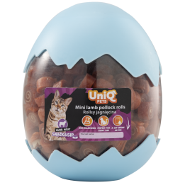 UNIQ PETS CAT SNACK&SIP SNIFFY 400g pod Rollsy jagnięcina