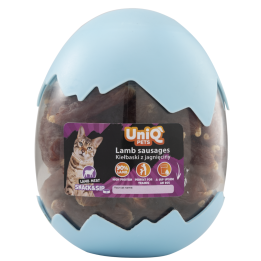 UNIQ PETS CAT SNACK&SIP SNIFFY 400g pod kiełbaski z jagnięciny