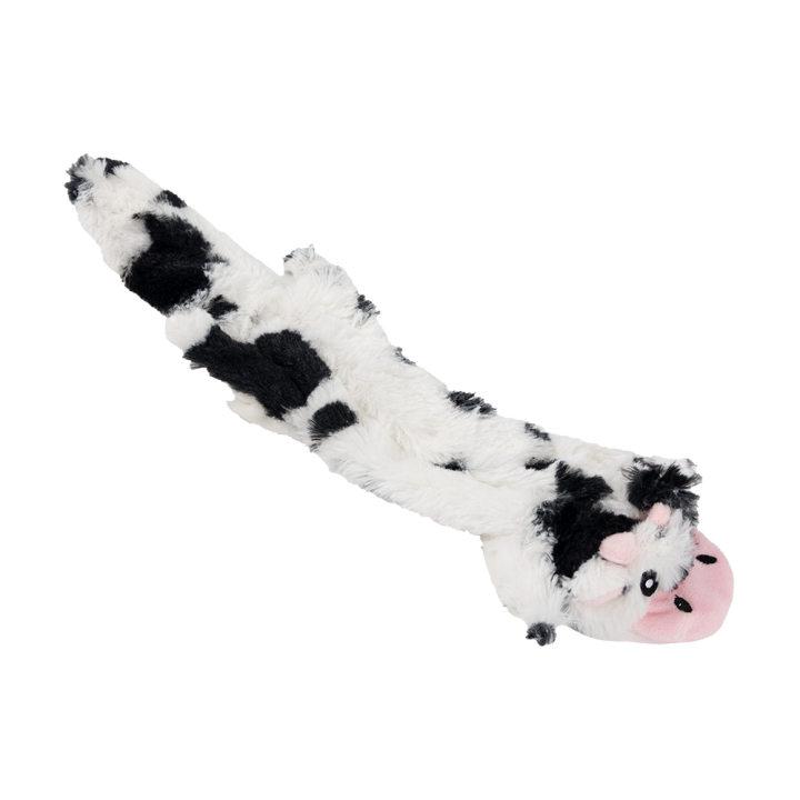 UNIQ PETS PLUSZOWA ZABAWKA DLA PSA SQUEAKIES średnia krowa z piszczałką 45x10cm