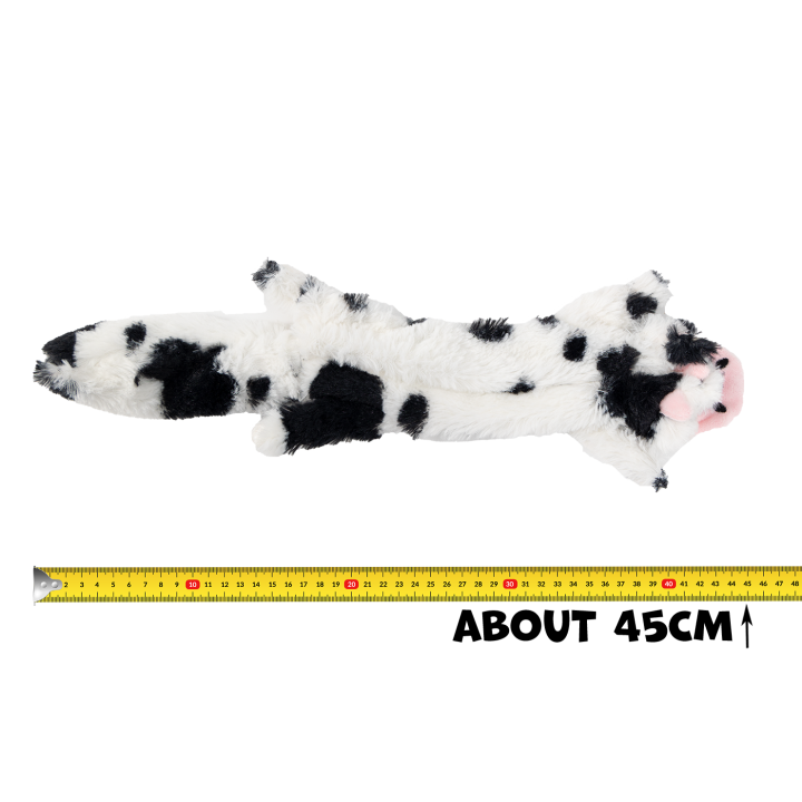 UNIQ PETS PLUSZOWA ZABAWKA DLA PSA SQUEAKIES średnia krowa z piszczałką 45x10cm