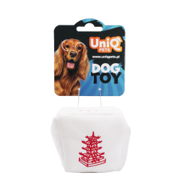 UNIQ PETS PLUSZOWA ZABAWKA DLA PSA SNIFFIES szeleszczące pudełko z makaronem, 14,5x11×11,5 cm