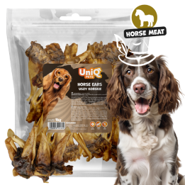 Naturalne przysmaki dla psa uszy końskie 1kg UNIQ PETS