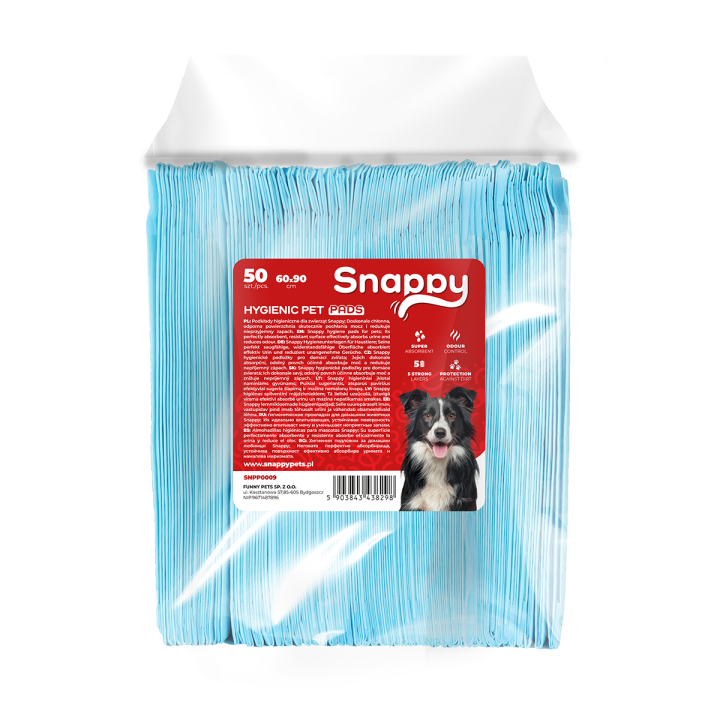 Podkłady dla psa 60x90 mata do nauki sikania dla psa 50szt SNAPPY
