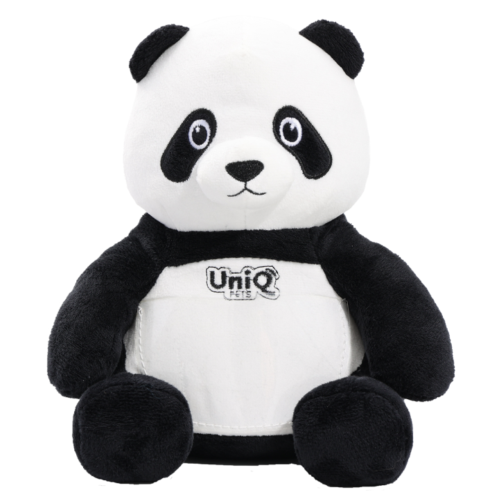 UNIQ PETS PLUSZOWA ZABAWKA DLA PSA SNIFFIES duża panda z piszczałką, 23,3×19,3 cm