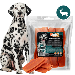 UNIQ PETS PRZYSMAKI DLA PSA MEATY 300g filety z dziczyzny