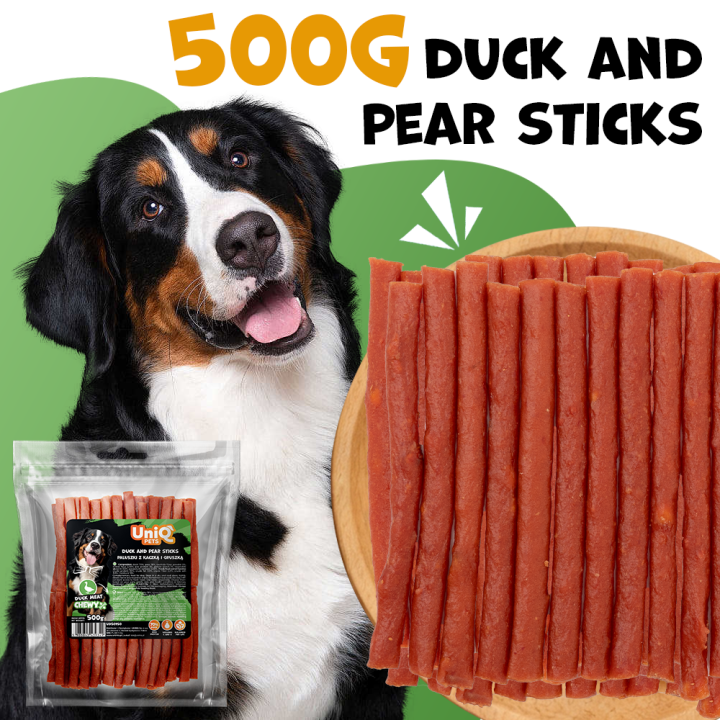 UNIQ PETS PRZYSMAKI DLA PSA DUO 500g paluszki z kaczką i gruszką