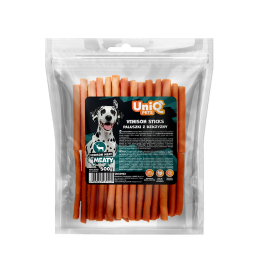 UNIQ PETS PRZYSMAKI DLA PSA MEATY 500g paluszki z dziczyzny