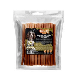 UNIQ PETS PRZYSMAKI DLA PSA MEATY 500g paluszki z konina i wołowiną