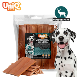 UNIQ PETS PRZYSMAK DLA PSA MEATY 300g paski z jelenia