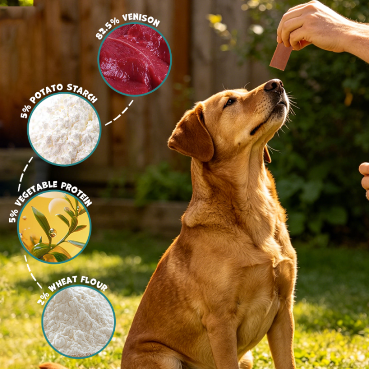 UNIQ PETS PRZYSMAK DLA PSA MEATY 300g paski z jelenia