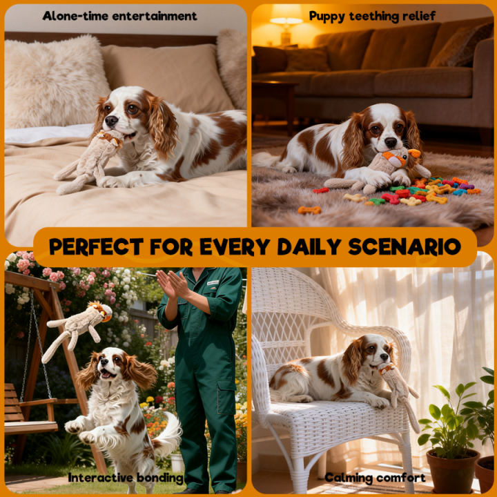 UNIQ PETS Pluszowa zabawka dla dużego psa lew z piszczałką 55cm