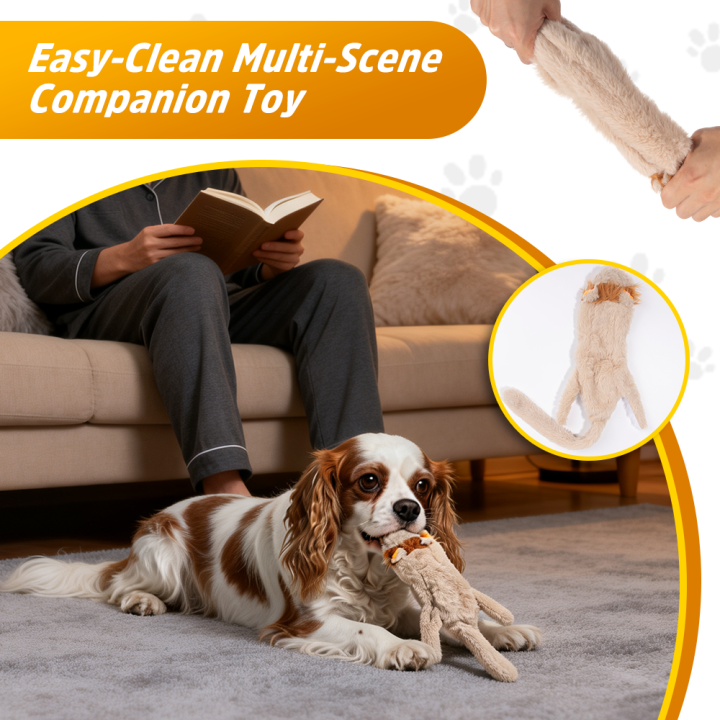 UNIQ PETS Pluszowa zabawka dla dużego psa lew z piszczałką 55cm