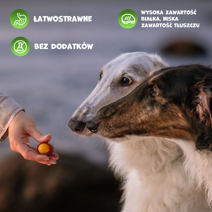Pawfect Bites przysmaki dla psa 250g zawijasy z kaczki i żółtka