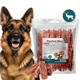 Pawfect Bites przysmaki dla psa 500g filety z dziczyzny z chrząstką