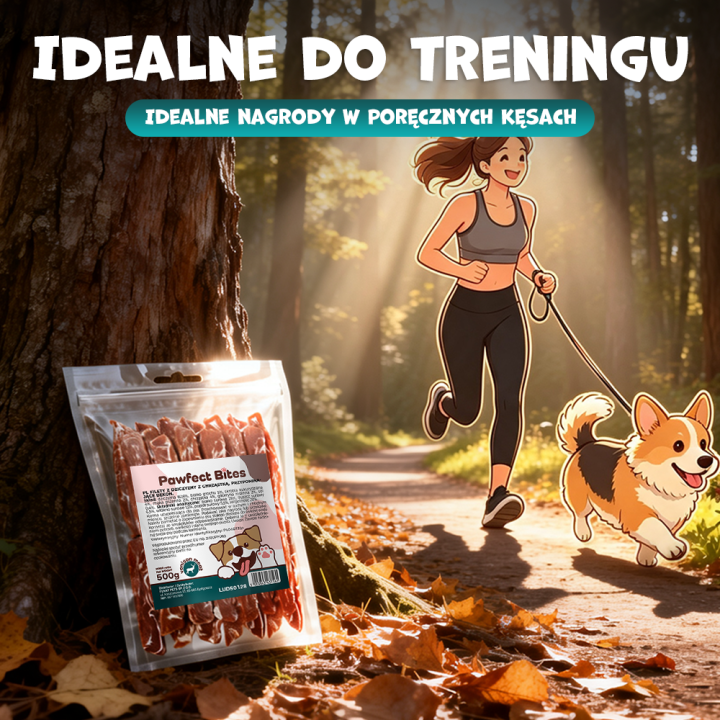 Pawfect Bites przysmaki dla psa 500g filety z dziczyzny z chrząstką