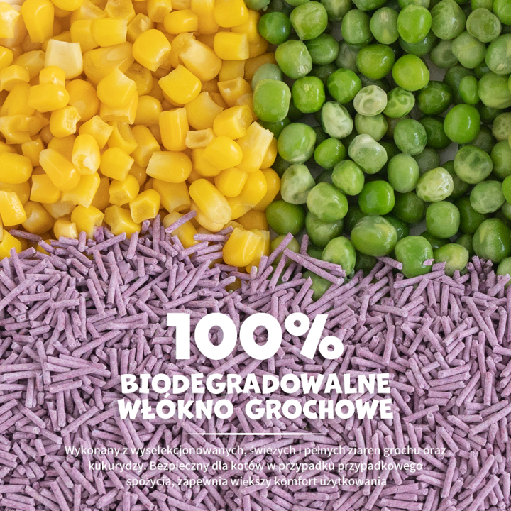 UNIQ PETS Żwirek tofu dla kota lawenda biodegradowalny
