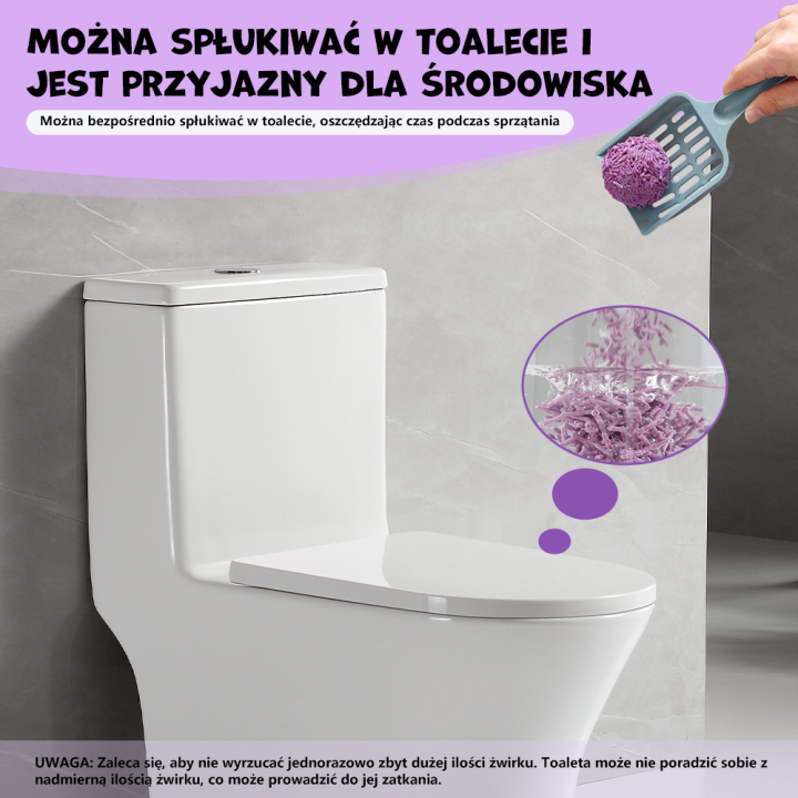 UNIQ PETS Żwirek tofu dla kota lawenda biodegradowalny