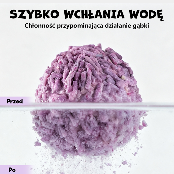 UNIQ PETS Żwirek tofu dla kota lawenda biodegradowalny