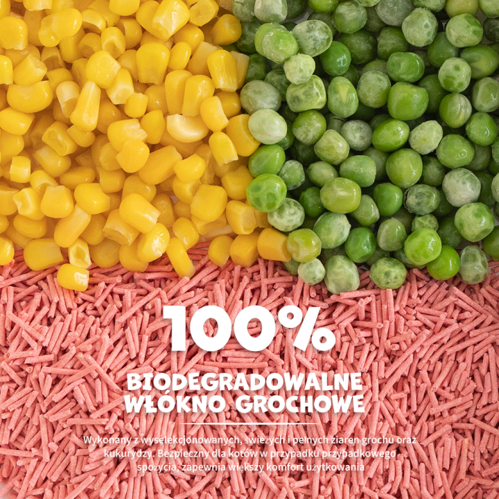UNIQ PETS Żwirek tofu dla kota brzoskwinia biodegradowalny