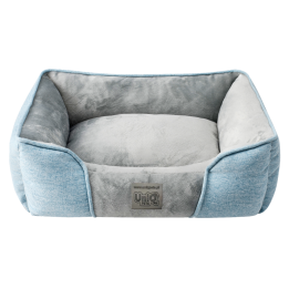 UNIQ PETS Legowisko dla psa prostokątne GLAMOUR SOFT niebieskie