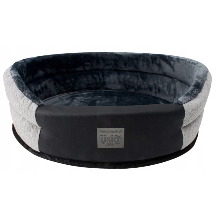UNIQ PETS Legowisko dla psa okrągłe COMFORT PLUSH szare