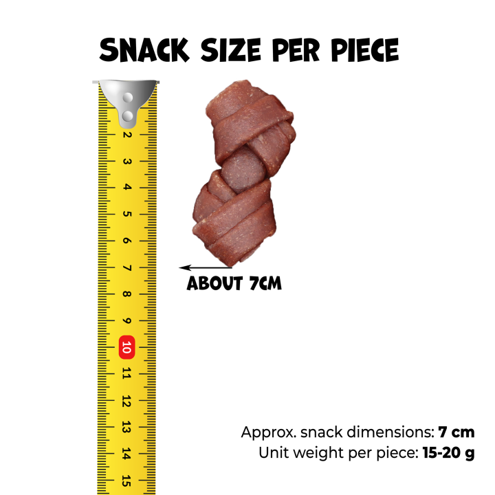 Przysmaki dla psa miękkie kostki z kaczki 500g Uniq Pets