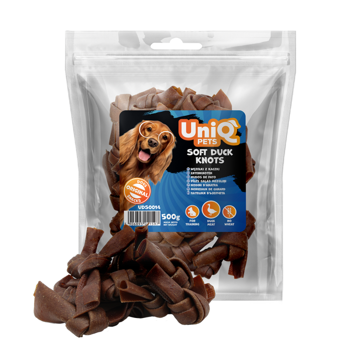 Smaczki dla psa kaczka 500g Uniq Pets