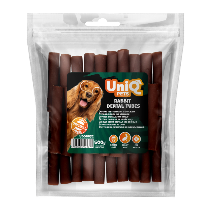 Gryzak dentystyczny dla psa z królikiem 500g Uniq Pets
