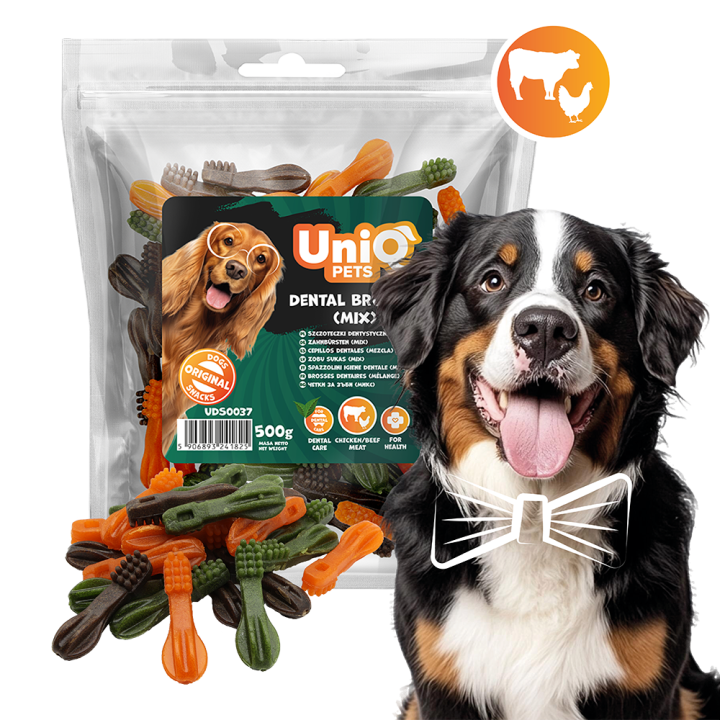 Przysmaki dentystyczne dla psa szczoteczki 500g Uniq Pets