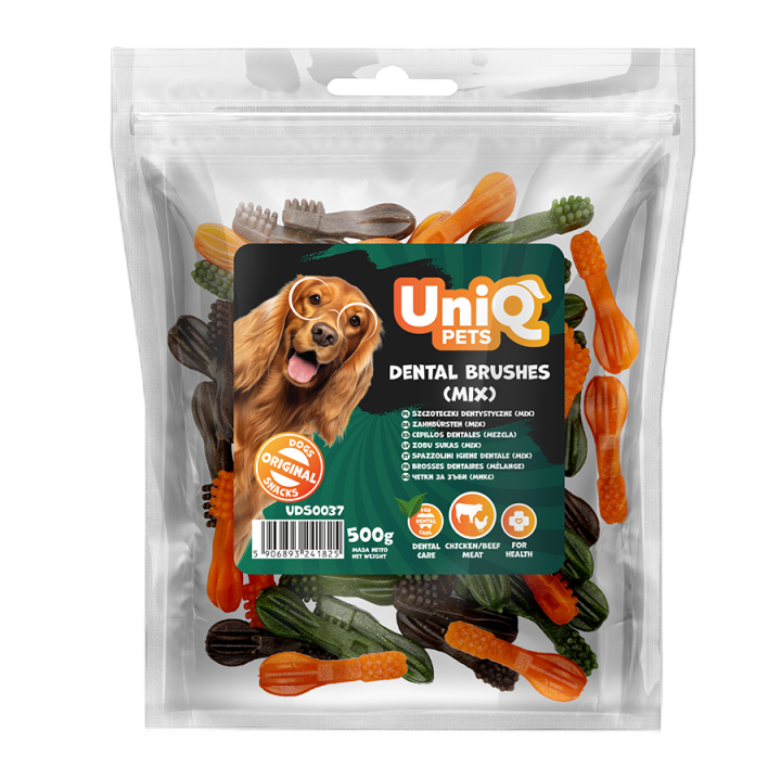 Przysmaki dentystyczne dla psa szczoteczki 500g Uniq Pets