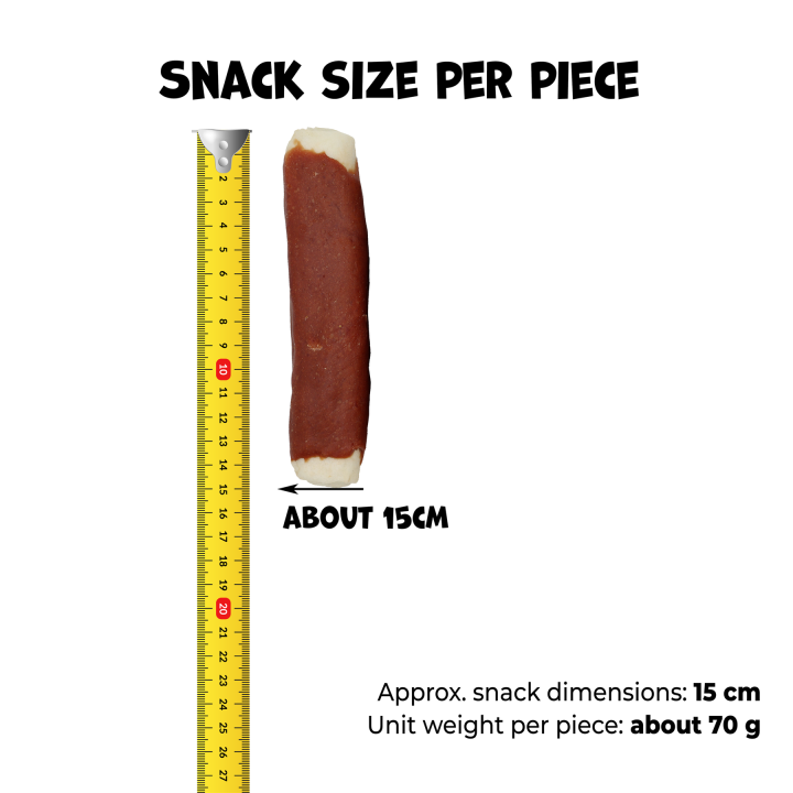 Paleczki dla psa jagnięcina ze skórą wołową 500g Uniq Pets