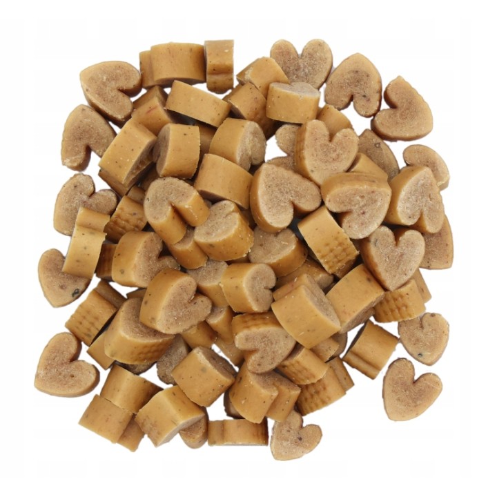 UNIQ PETS przysmaki dla kota hairball miękkie serca z kurczakem 50g