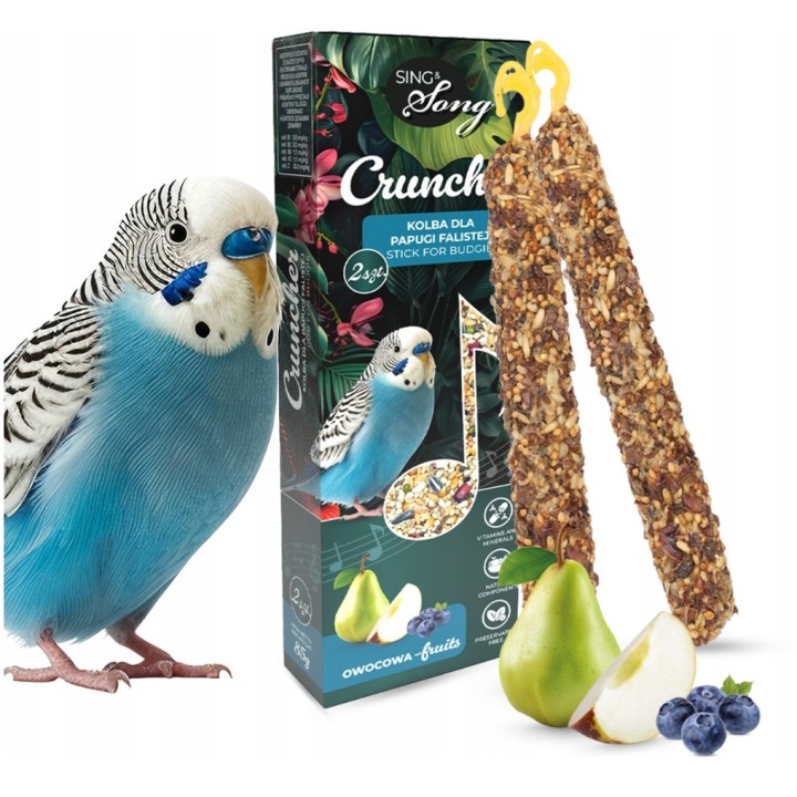 SING&SONG CRUNCHER przysmak dla papużki falistej owocowy 85g