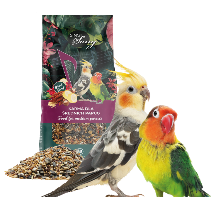 SING&SONG Karma dla średnich papug 500g