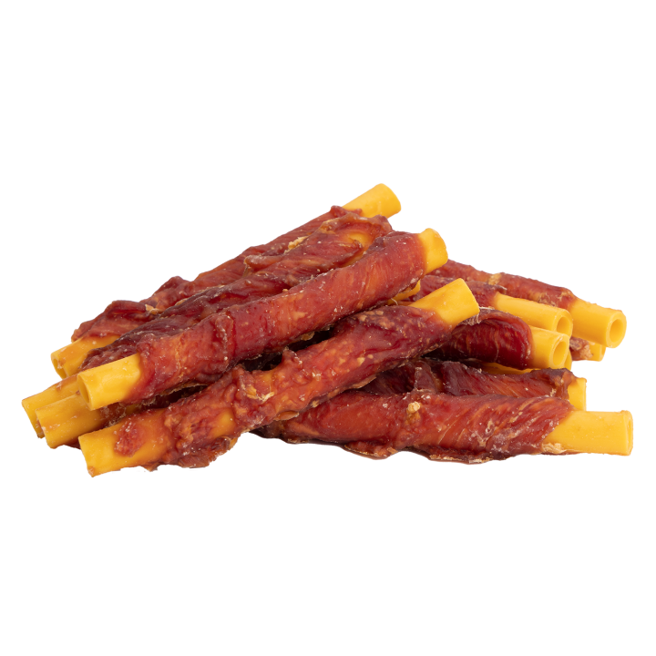 UNIQ PETS przysmaki dla psa rurki z batatów owinięte kaczką 500g