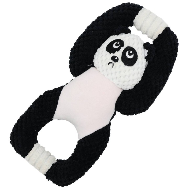 Zabawka dla psa szarpak panda z piszczałką 14x8x13,5cm