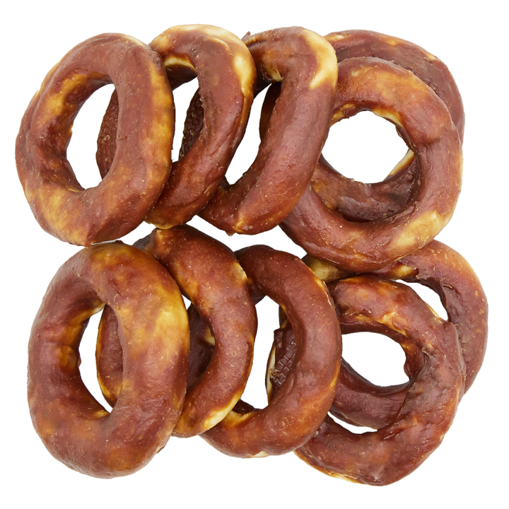 Naturalny przysmak przekąska dla psa ring z kaczki ze skórą wołową 500g UNIQ PETS