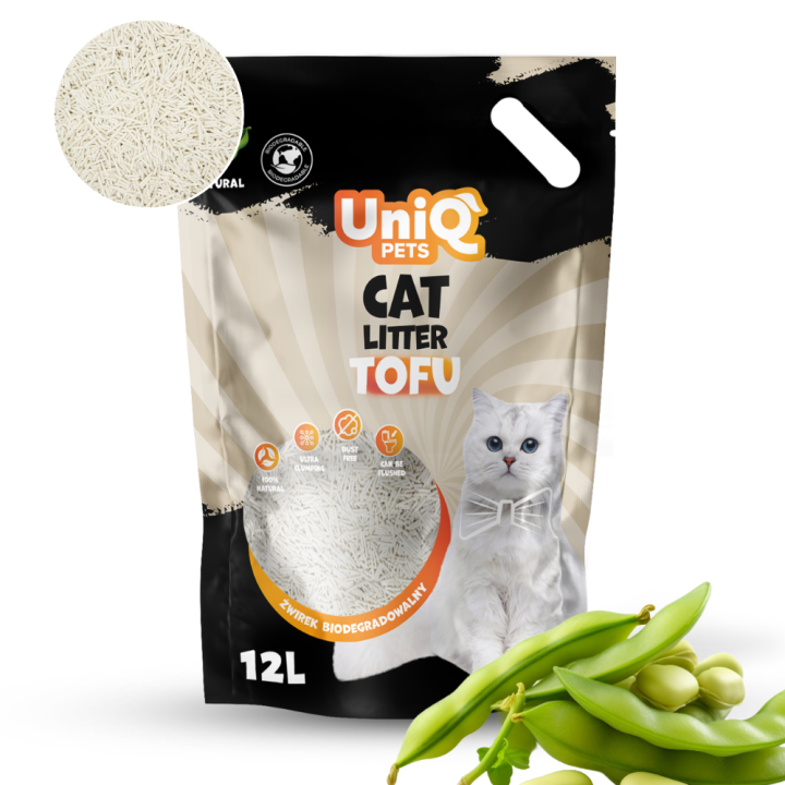 Ekologiczny żwirek dla kota tofu 15 kg naturalny biodegradowalny - EMPIK TEST