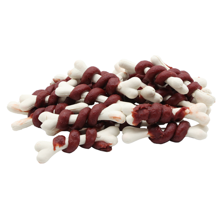UNIQ PETS przysmaki dla psa kostki z wołowiną 500g